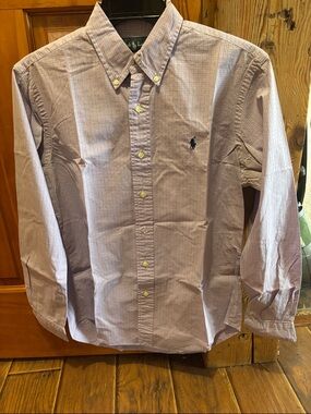 OxfordPolo by Ralph Lauren Purple Check Button-Down Shirt